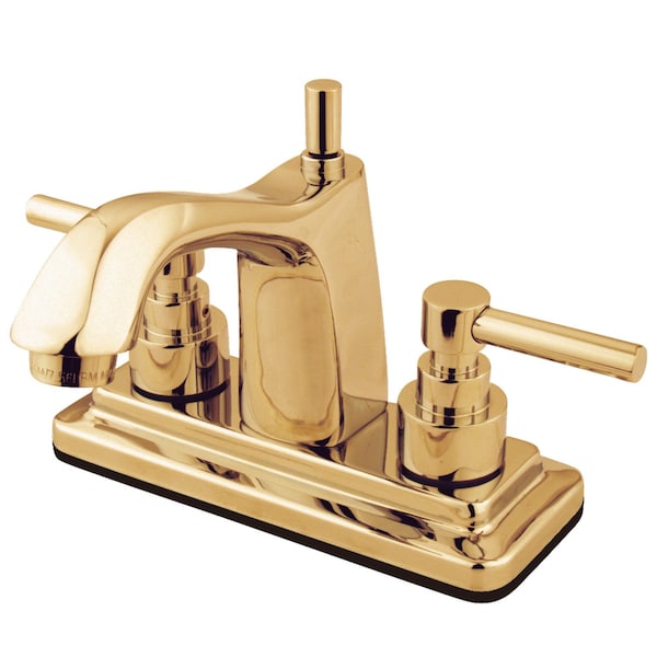 KS8642EL 4" Centerset Bathroom Faucet, Polished Brass